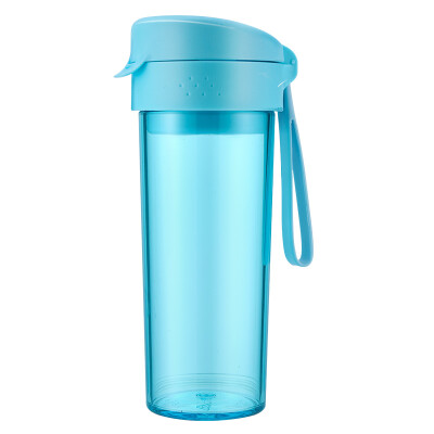 

Fuguang Tritan Material BPA-free Handy Tea Cup Silicone Strap 304 Filter Plastic Colorful Cold Water Cup 580ML Sky Blue WFS1028-580