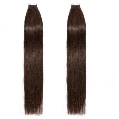 

Tape in Human Hair Extensions Highlight Balayage Long Straight Seamless Skin Weft Glue in Hairpieces Invisible Double Sided Tape