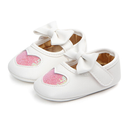 

Spring&Autumn Girl Cute A Heart Baby Butterfly-knot Princess Shoes Baby Shoes Soft Non-slip Synthetic Leather Baby Shoes