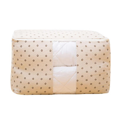 

Cotton Linen Portable Quilt Storage Bag Clothing Bedding Blanket Organizer
