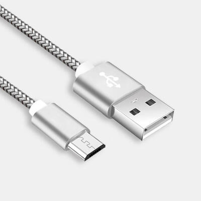 

Premium Durable Nylon Braided USB To Micro USB Fast Charging Data Cable For Android Phones -15m