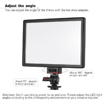 

Viltrox L116B Professional Ultra-thin LED Video Light Photography Fill Light Adjustable Brightness Max Brightness 1002LM 5400K CRI