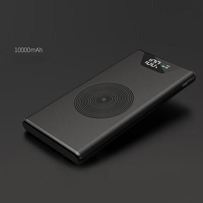 

10000mAh Wireless Charging Station Dual USB Quick Charge Portable Power Bank