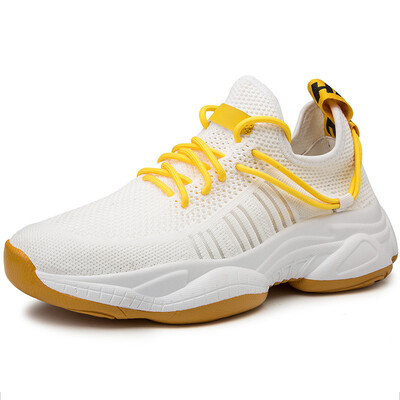 

Net red old shoes mens low to help breathable flying woven sports tide shoes casual wild white shoes students lightweight running shoes