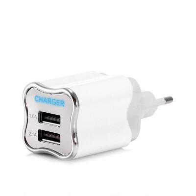 

Universal Dual Ports USB Wall Charger Power Adapter Mobile Phone Charger for Smartphones Tablets