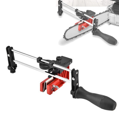 

〖Follure〗Chainsaw Saw Chain Filing Guide Tool Metal Bar Mounted Manual Chain Sharpener