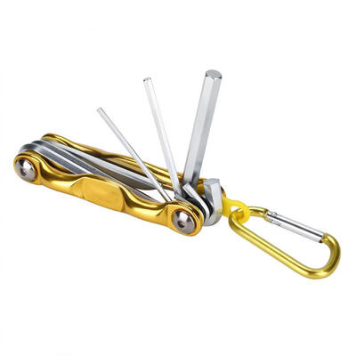 

Greensen 6 in 1 Portable Folding Key Wrench Hex Wrench Set Repairing Tools Kit