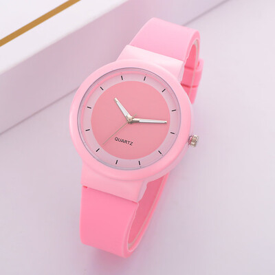 

Women Watches Silicone Casual Fashion Womens Silicone Band Digital Dial Analog Quartz Wristwatches Womens Clock Relojes &Ff