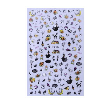 

Halloween Nail Art Stickers Decal Stylish Tips 3D Beauty DIY Decor Manicure