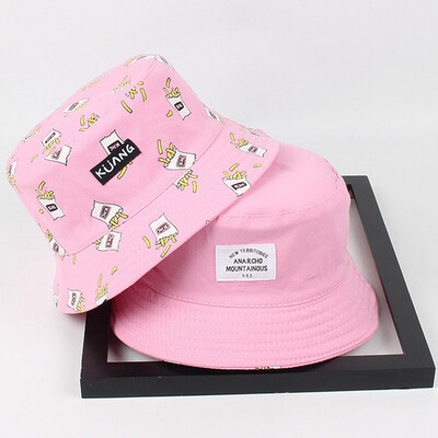 

Bucket Hat Men Women Summer Bucket Cap Banana Print Yellow Hat Bob Hat Hip Hop Fisherman Hat-in Men Women Bucket Hats