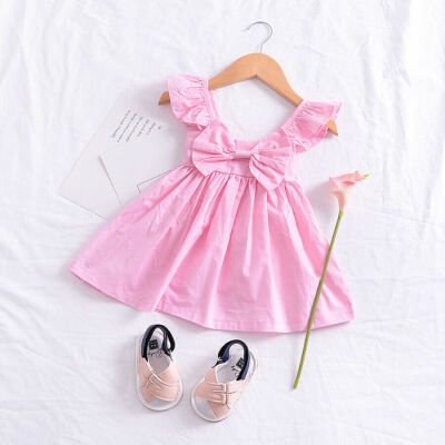 

SUNSIOM Newborn Kids Baby Girl Princess Bowknot Tutu Dress Skirt Clothes Outfit Sundress