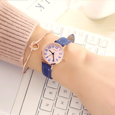 

Watch net with couple watches trend quartz watch casual belt mens watch ladies men