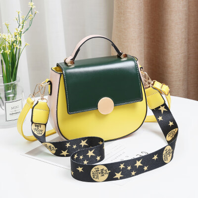 

Shangxin small bag lady fashion net red texture foreign style small bag oblique Bag collision color single shoulder buckle