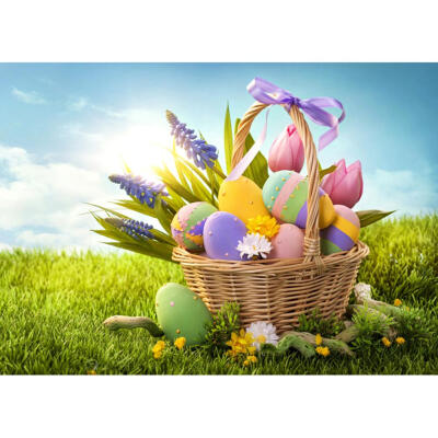 

Easter Theme Printed Digital Photographic Background Cloth Studio Backdrops