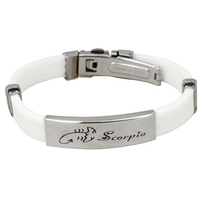 

Personality 12 Constellations Stainless Steel Buckle Leather Bracelet Fashion Wild Unisex Adjustable Bracelet Jewelry Hot Gift