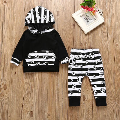 

Fashion Toddler Baby Boys Tops Hoodie Pants Home Outfits 2Pcs Set Clothes 0-2T