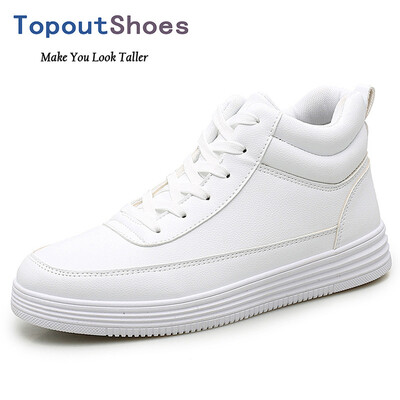 

TopoutShoes Taller Unisex Skateboarding Shoes Elevator High Top Sneakers Increase Height 28inch 7cm