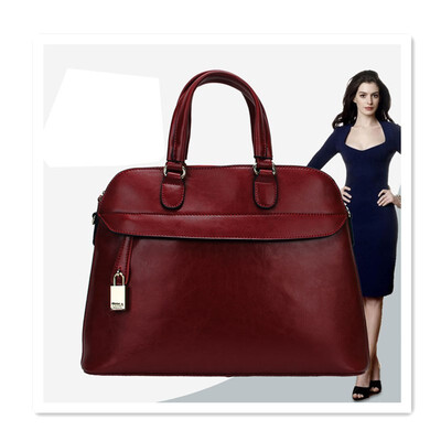 

2018 new trend leather handbags oil wax leather shoulder bag big messenger ladies handbag
