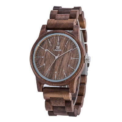 

UWOOD Trendy Style Male Mans Brand Analog High Quality Wood Wooden Watch Quartz Business Wristwatch