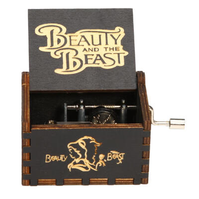 

Vintage Wooden Music Box Antique Hand Crank Clockwork Music Box Home Decor
