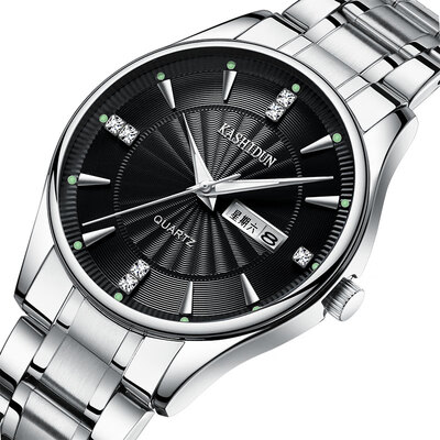 

Cashiton Genuine Watch Mens Commercial Quartz Watch Mens Watch Couples Fashion Womens Surface Waterproof Fine Steel Bar Mens W