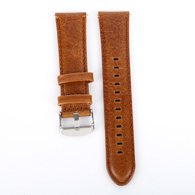

Watch Band Strap Leather Quick Release 9-hole Pin Buckled Adjustable Wristband Wristwatch Replacement Accessories