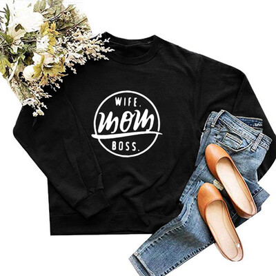 

Tailored Women Printing Round Neck Long Sleeve Casual Blouse Sweatshirt
