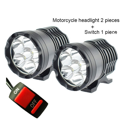 

Motorbike auxiliary Driving Lights Spotlight Headlamp 6000K White Moto Spot fog lamp DRL 12V 60W Motorcycle LED Headlight