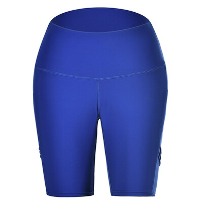 

Tailored Women High Waist Yoga Pants Side Cell Phone Pockets Sports Shorts Leggings Pants