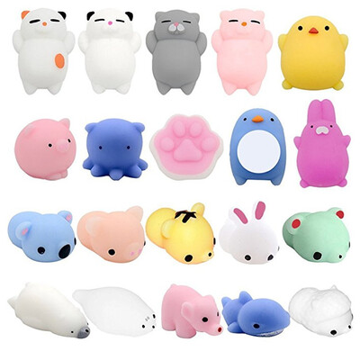 

Gotoamei 20PC Mini Cute Squeeze Funny Toy Soft Stress And Anxiety Relief Toys DIY Decor