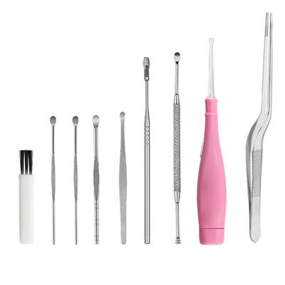 

8pcsSet Stainless Steel Ear Pick Curette Remover Portable Ear Cleaner
