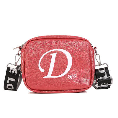 

Hip Hop Letter Print Shoulder Handbags Women PU Leather Crossbody Bags