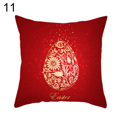 

Easter Rabbit Egg Candy Throw Pillow Case Home Car Decor Sofa Bed Cushion Cover