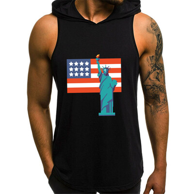 

Toponeto Men Fashion Printing Style Design Sport Casual Shirts Sleeveless Tops Blouse