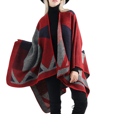 

Toponeto Fashion Women Blanket Oversized Tartan Coat Wrap Plaid Cozy Shawl