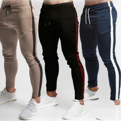 

Fashion Mens Sport Pants Gym Slim Fit Trousers Running Joggers Gym Sweatpants