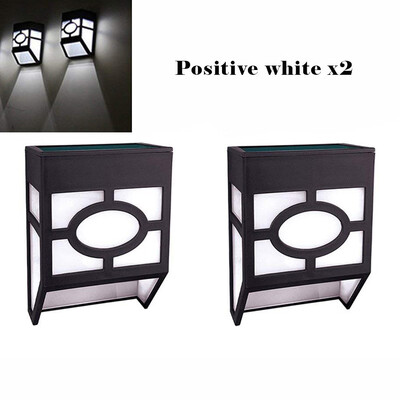 

〖Follure〗Solar Powered Lights for House Outdoor Landscape Garden Fence Lamp 2 Pc