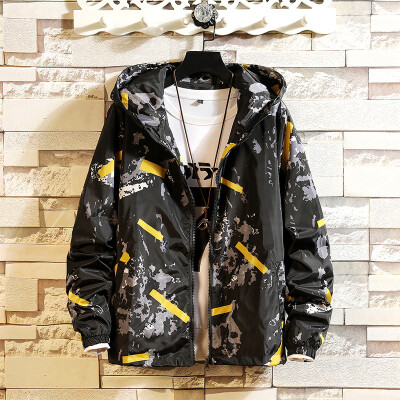 

Mens Loose Camo Hoodie Hooded Sweatshirts Coats Jackets Sports Zipper Outwear