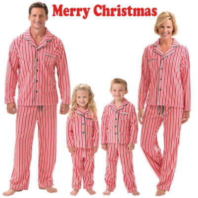 

XMAS PJs Family Matching Adult Women Kids Christmas Nightwear Pyjamas Pajamas US