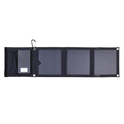 

Portable Foldable Solar Panel Charger Power Bank with 6LED Light for Phone