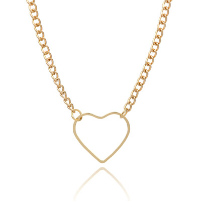 

Fashion Jewelry Hollow Heart Choker Necklace for Women Girl SSvt