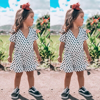 

Fashion Toddler Kid Girls Romper Bodysuit Jumpsuit Clothes Summer Outfit 0-5Years