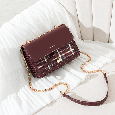 

Simple small lady bag chaos small square bag fashion Korean version of single shoulder chain Baitao oblique Bag ins