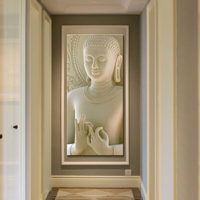 

Abstract Buddha Canvas Painting Wall Picture For Living Room Decoration Modern Zen Unframe 50x100cm20x40"