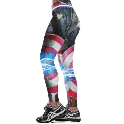 

European&American explosions digital printing tight stretch running fitness dance yoga pants Aslgs0085 Photo