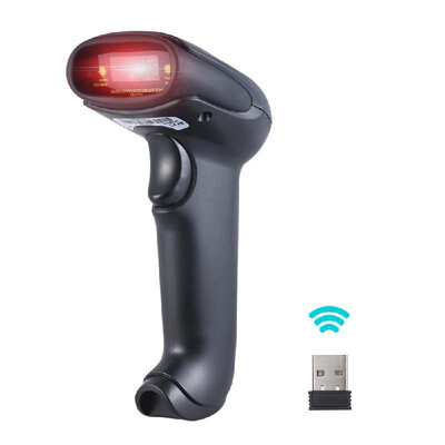 

24G Wireless Handheld Barcode Bar Code Scanner Reader with Receiver USB20 Cable for Supermarket Library Express Company Retail