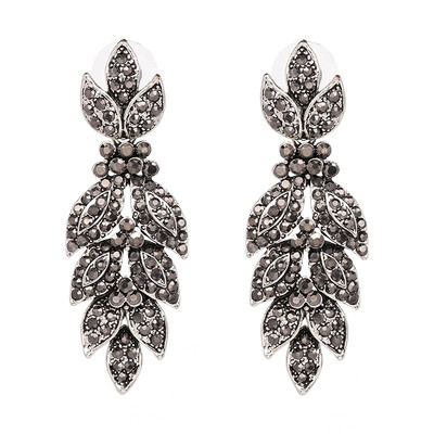 

JURAN 4 Colors Elegant Party Jewelry Crystal Long Drop Earrings for Women Statement orecchini donna High Quality P2106-1