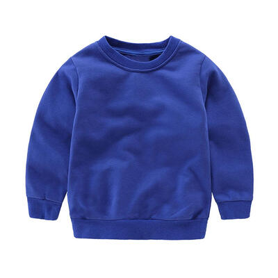 

Spring Boys Sweatshirts Basic Cotton O-Neck Fashion Warm Solid Color Tops