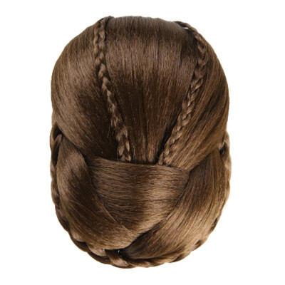 

Gobestart Hair Braided Wig Bun CO