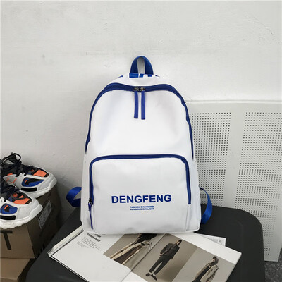 

Ins style schoolbag female Korean version of high school students take a large capacity simple Mori computer bag double shoulder b